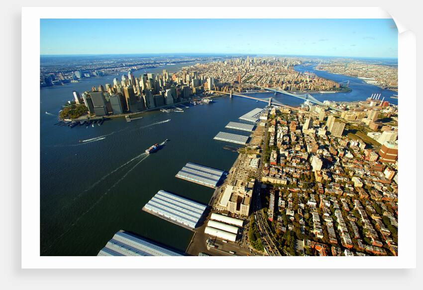 Aerial View of Manhattan and Brooklyn by Anonymous