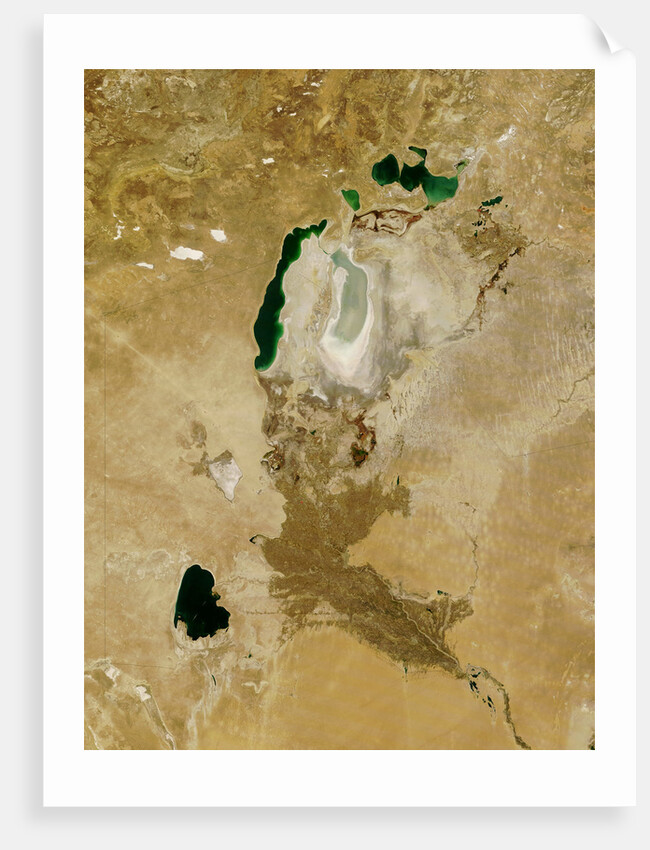Low Earth Orbit View of the Aral Sea by Anonymous