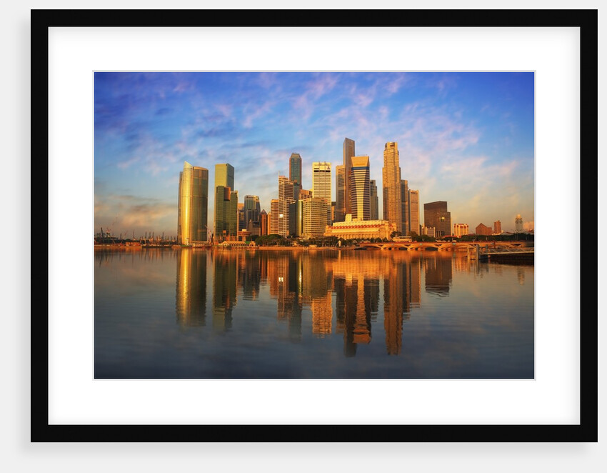 Singapore Skyline at Sunset by Anonymous