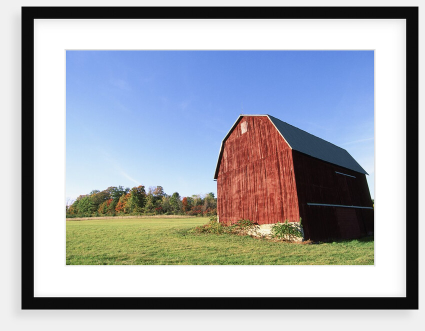 Barn in a field by Anonymous