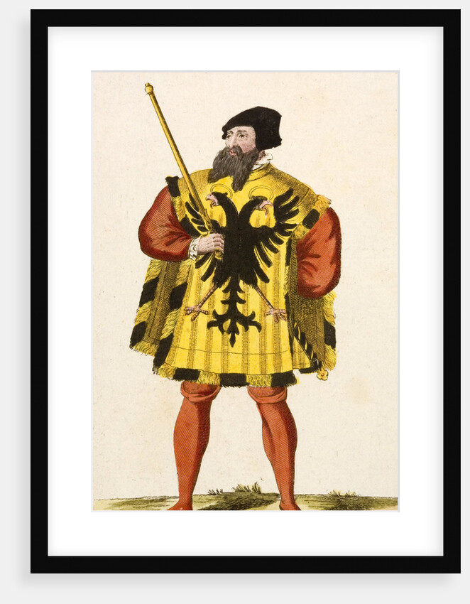 Print of Medieval Herald by Anonymous