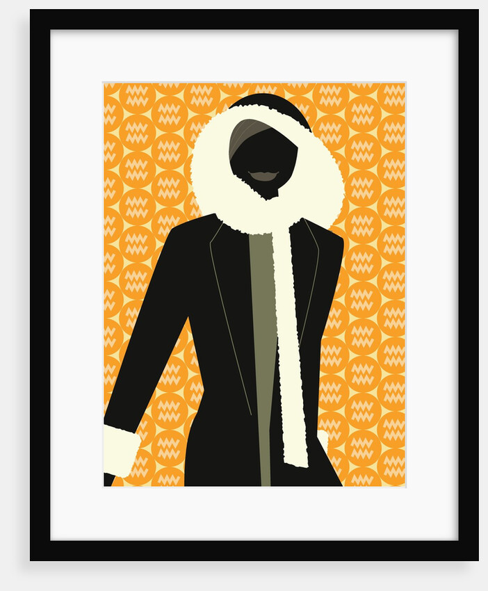 Woman Wearing Winter Coat by Anonymous