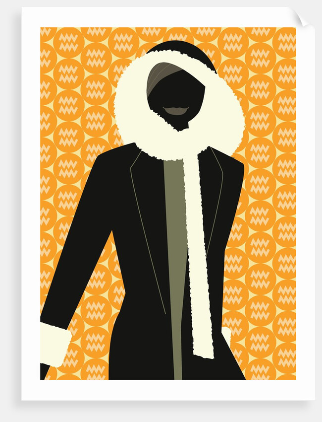 Woman Wearing Winter Coat by Anonymous