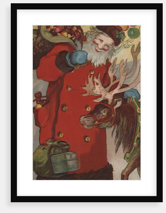 A Happy Christmas Postcard by Anonymous