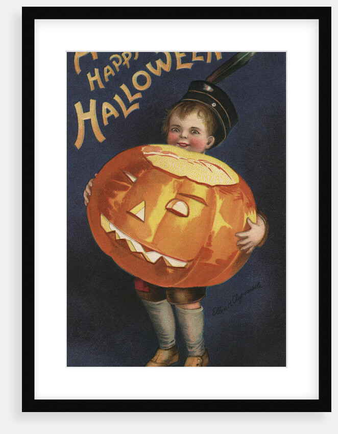 A Happy Hallowe'en Postcard by Ellen H. Clapsaddle