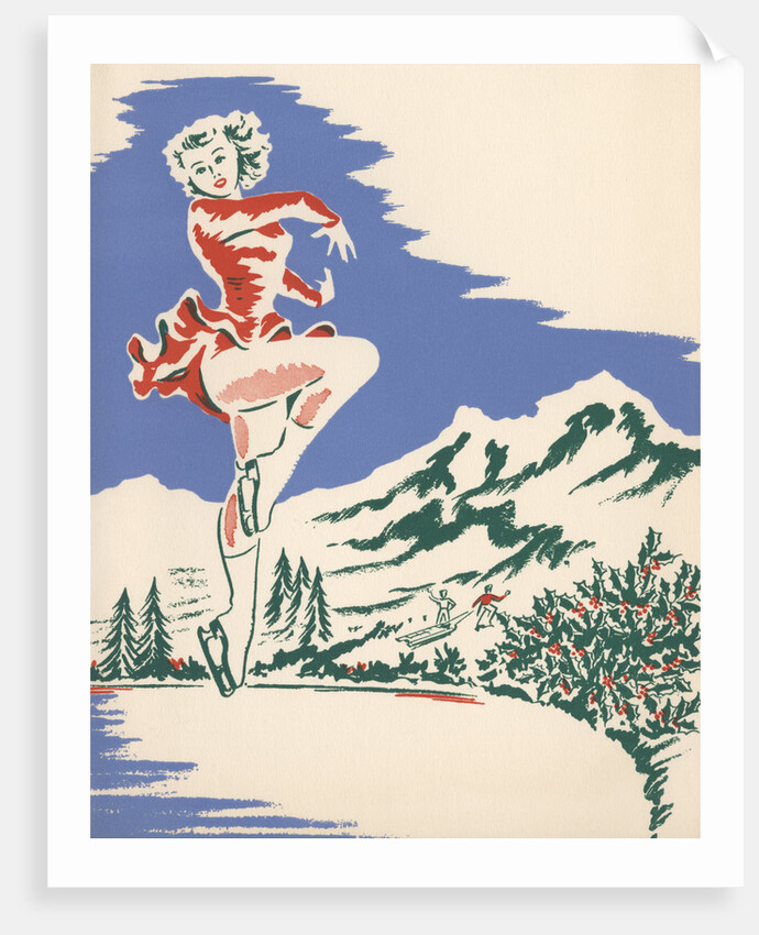 Illustration of Ice Skater by Anonymous