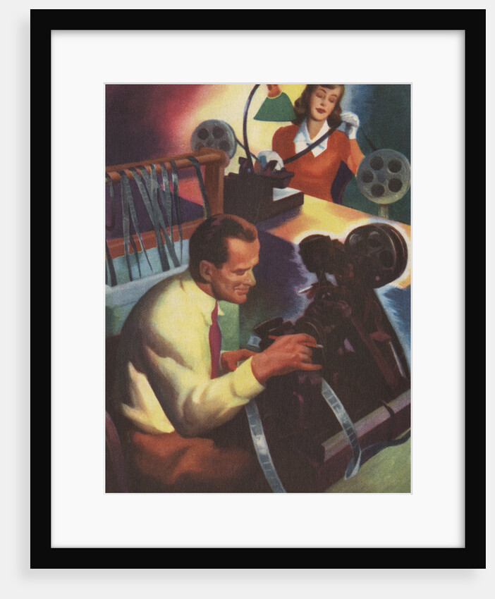 Editing Film Illustration by Anonymous