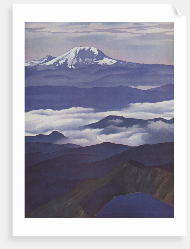Illustration of Mount Rainier by Anonymous