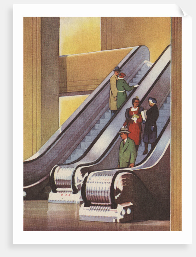 A Moving Stairway Illustration by Anonymous