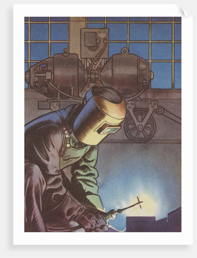 Electric Welding Illustration by Anonymous