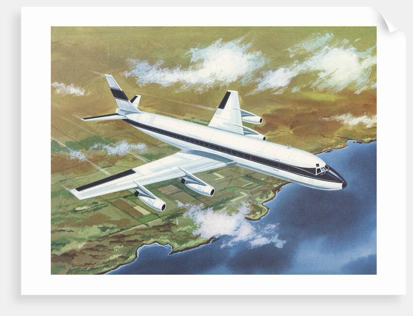 Illustration of Jet Airplane by Anonymous