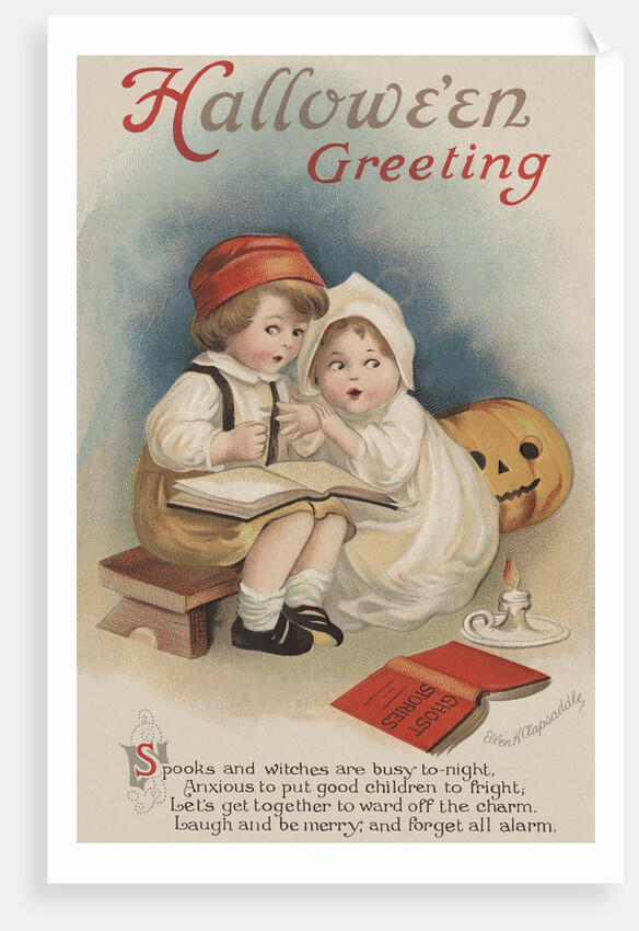 Hallowe'en Greeting Postcard by Ellen H. Clapsaddle