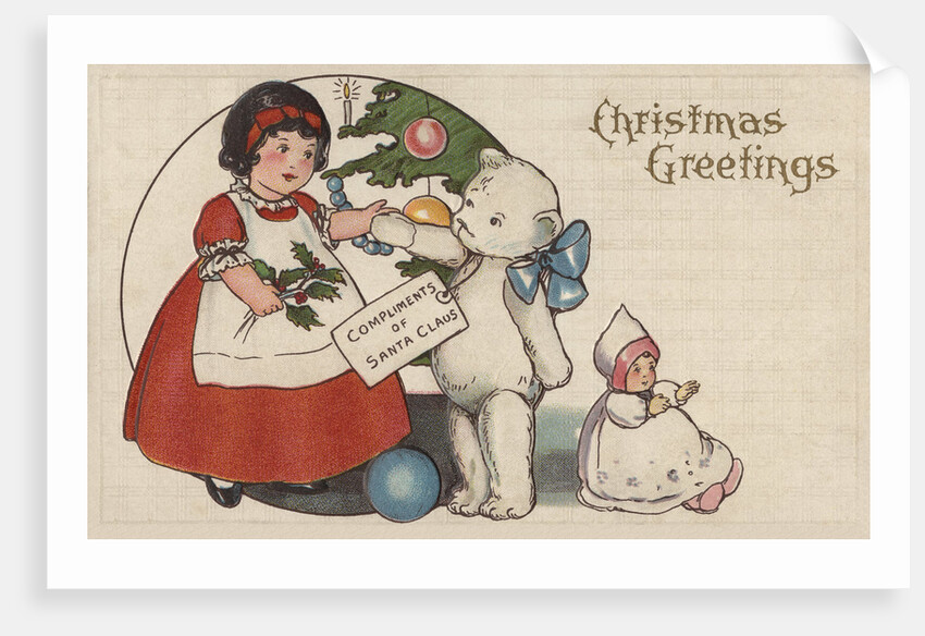 Christmas Greetings Postcard by Anonymous