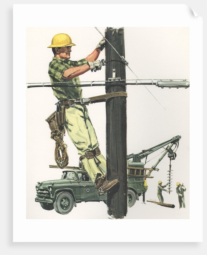 Illustration of Telephone Man by Anonymous