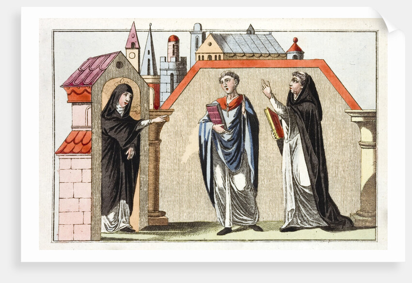 Print of Norman Religious Figures by Anonymous