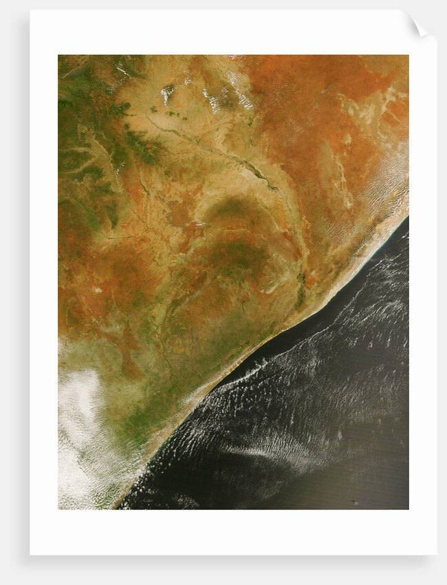 Low Earth Orbit View of Kenya, Somalia and Ethiopia by Anonymous