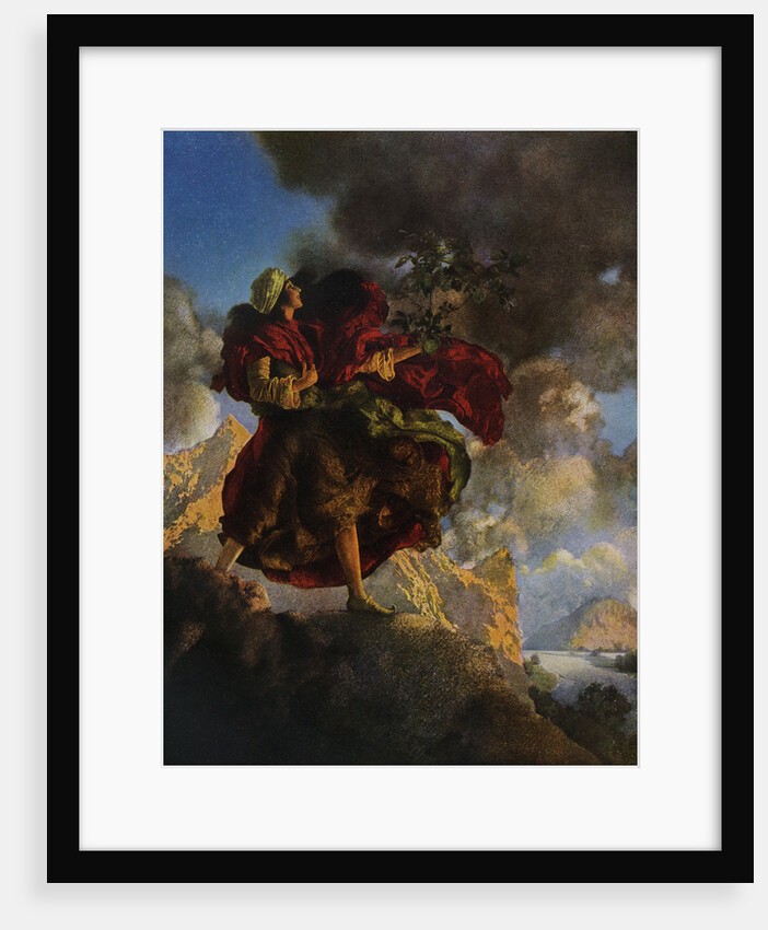 The Talking Bird by Maxfield Parrish