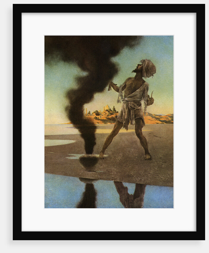 The Fisherman and the Genie by Maxfield Parrish