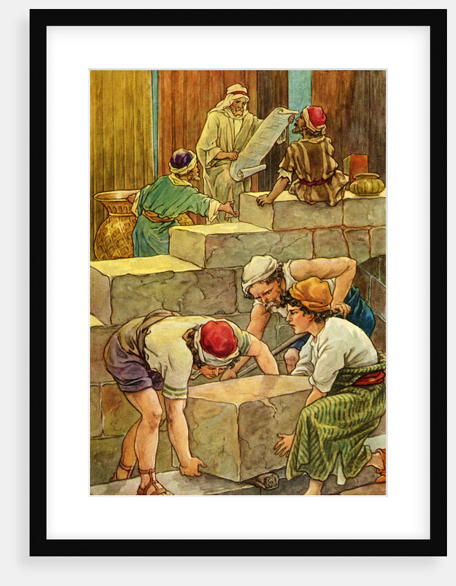 The Building of the Temple of Solomon by Clara M. Burd