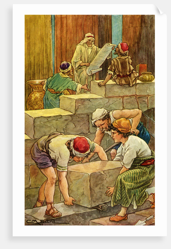 The Building of the Temple of Solomon by Clara M. Burd