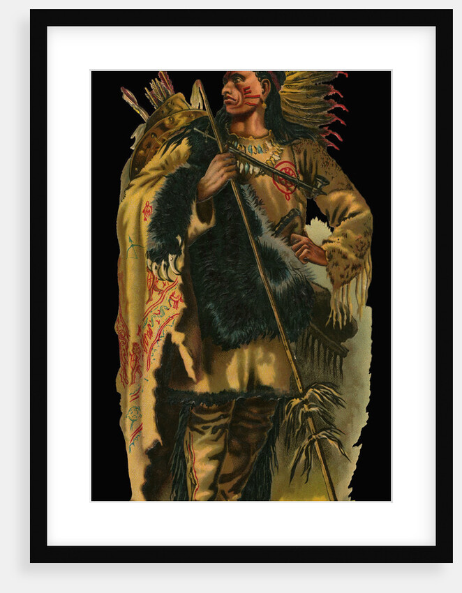 Victorian Scrap of Native American Chief by Anonymous