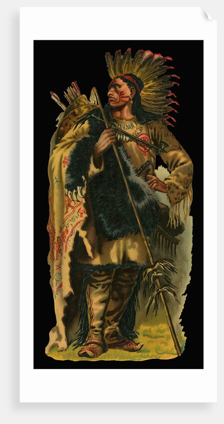 Victorian Scrap of Native American Chief by Anonymous