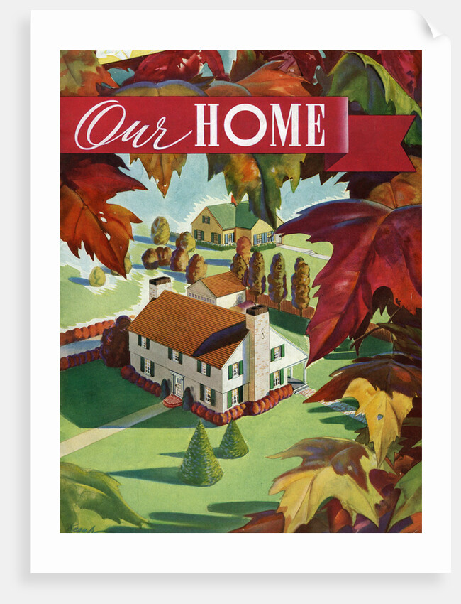 Illustration of Ideal American Home by Anonymous