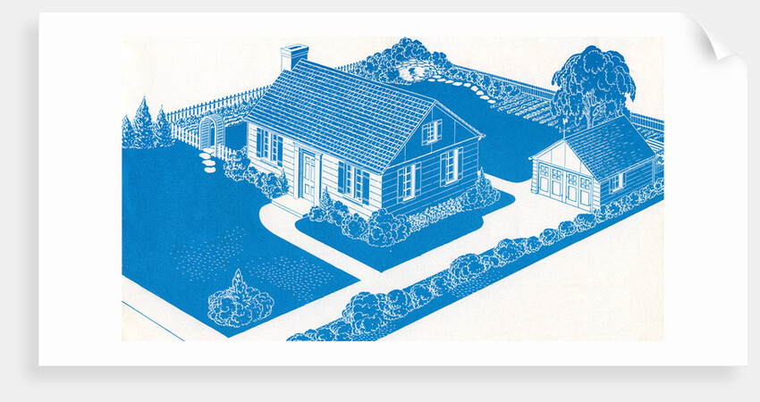 Illustration of Ideal American Home by Anonymous