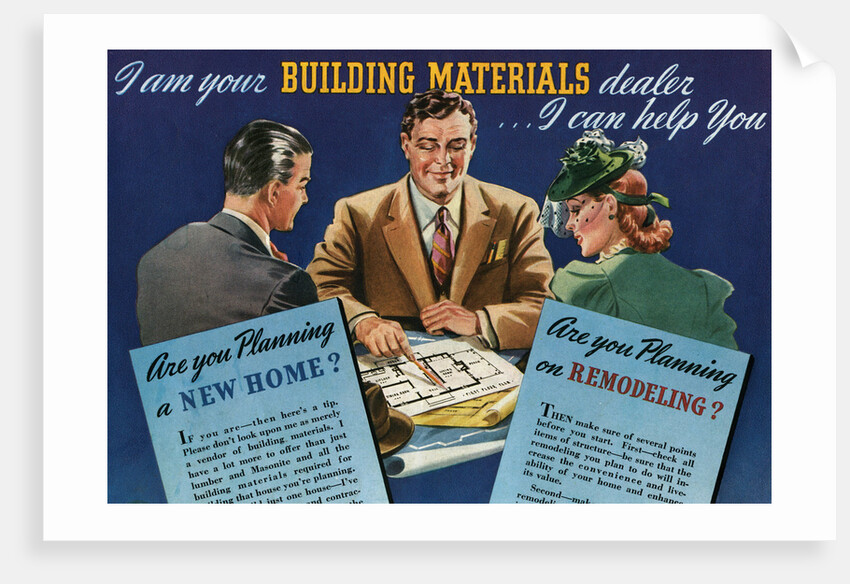 I Am Your Building Materials Dealer Illustration by Anonymous