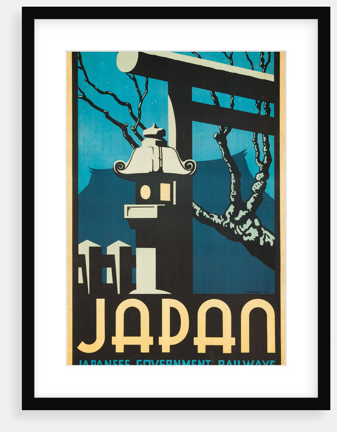 Japan Japanese Government Railways Poster by P. Irwin Brown