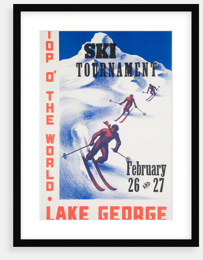 Ski Tournament Lake George Poster by Anonymous
