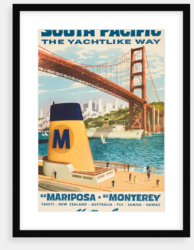 South Pacific the Yachtlike Way Poster by Anonymous
