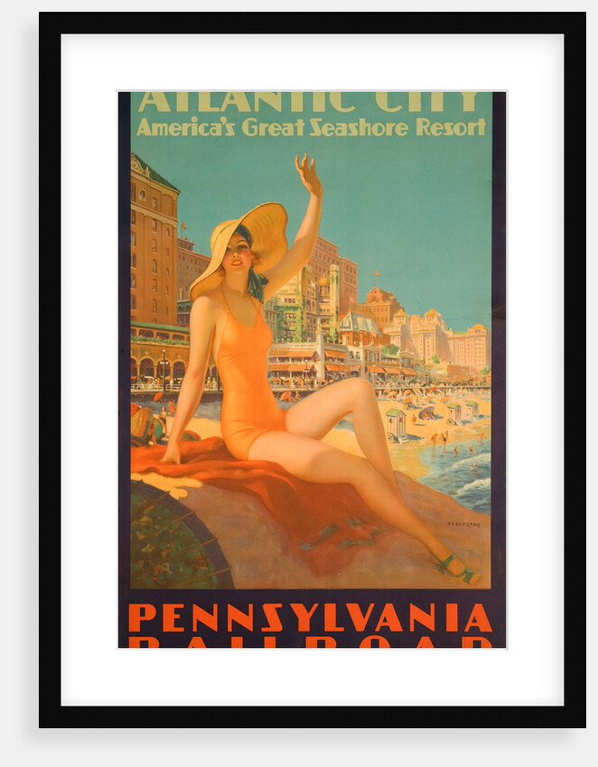 Atlantic City Poster by Edward M. Eggleston