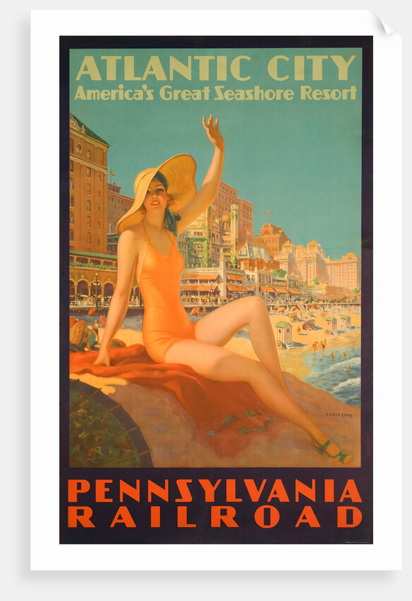 Atlantic City Poster by Edward M. Eggleston