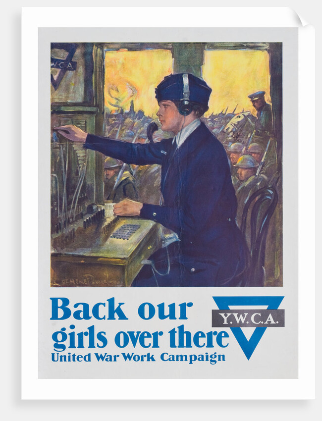 Back Our Girls Over There Poster by Clarence F. Underwood