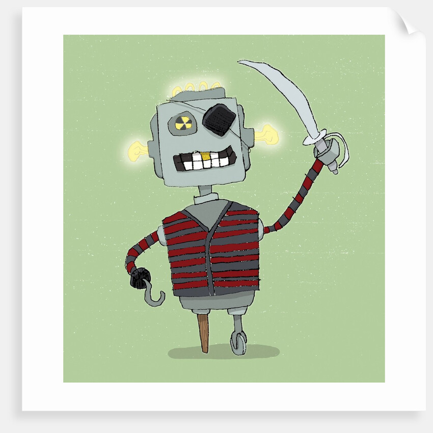 Robot Pirate by Anonymous