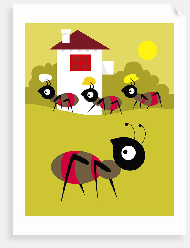 Ants Carrying Food by Anonymous