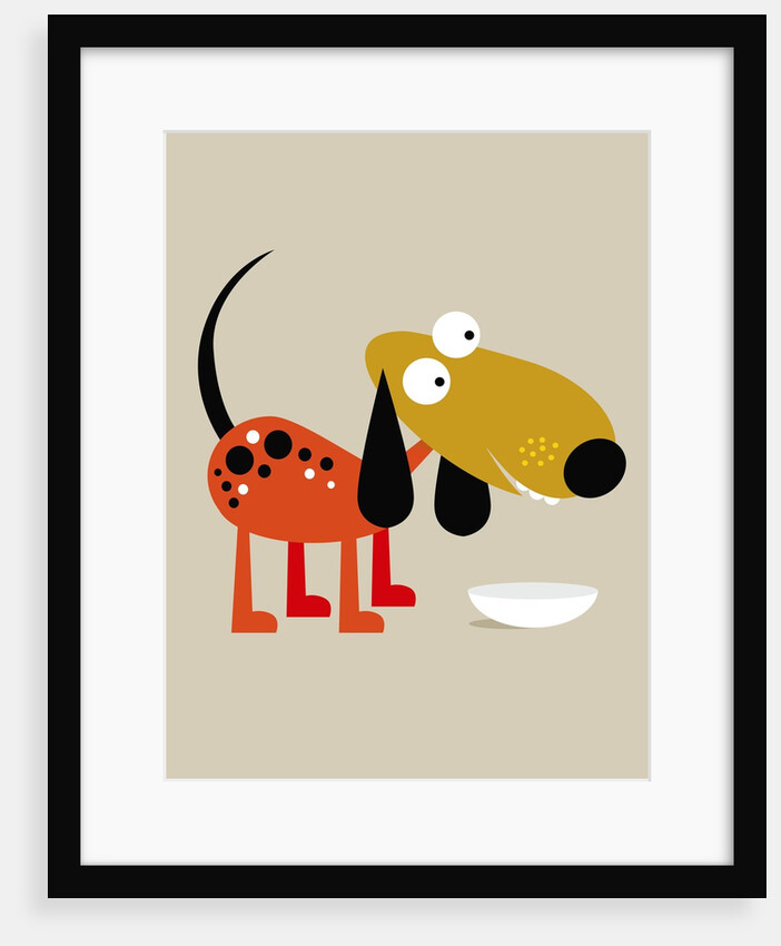 Dog Waiting For Food by Anonymous