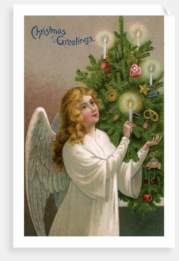 Christmas Greetings Postcard by Anonymous