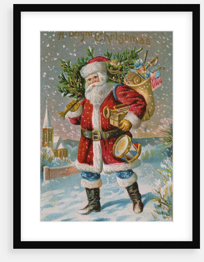 A Bright Christmas Postcard by Anonymous