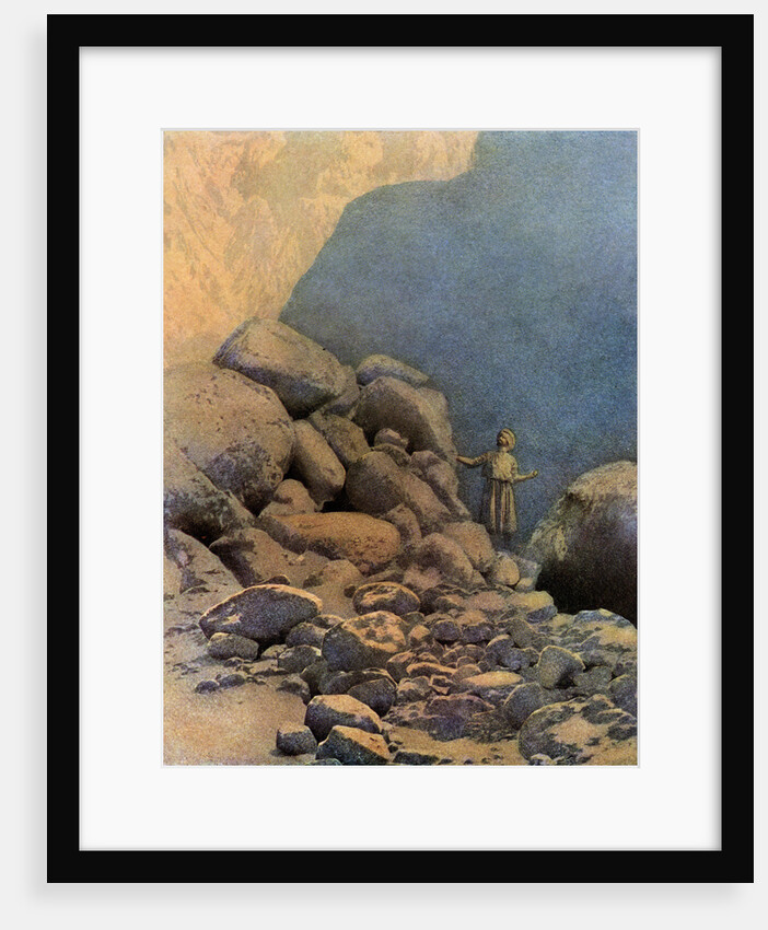 Second Voyage of Sinbad Illustration by Maxfield Parrish