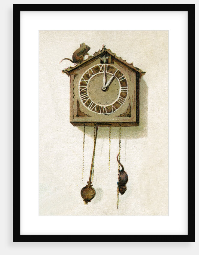 Hickory Dickory Dock, the Mouse Went Up the Clock Illustration by Anonymous