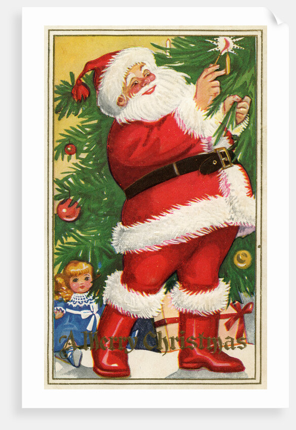 Merry Christmas Postcard by Anonymous