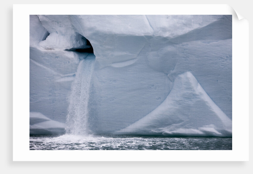 Water Pours From Face of Brasvellbreen Glacier on Nordaustlandet by Anonymous