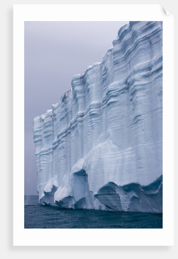Striated Face of Brasvellbreen Glacier on Nordaustlandet by Anonymous