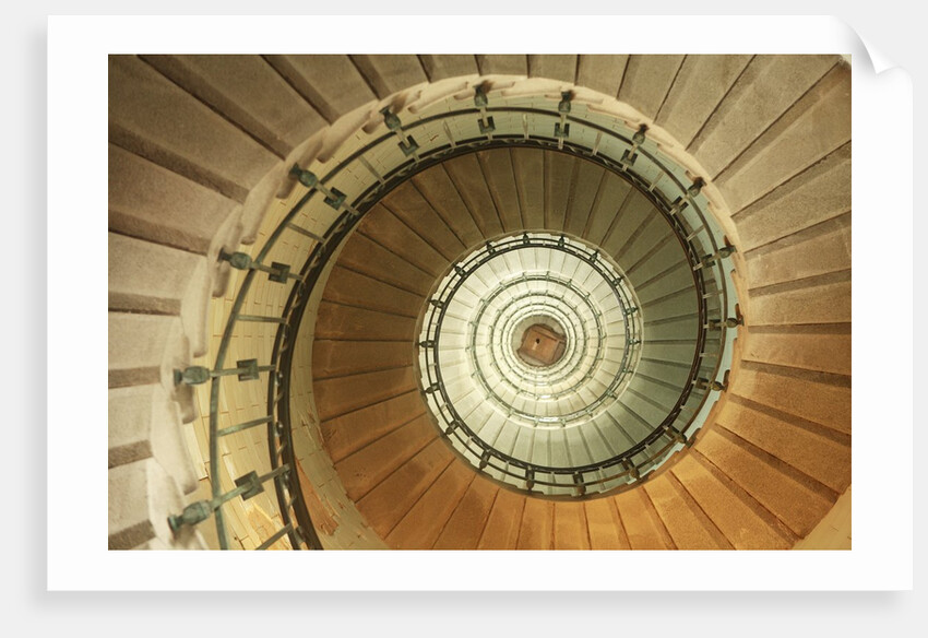 Spiral Staircase at Eckmuhl Lighthouse in Brittany by Anonymous