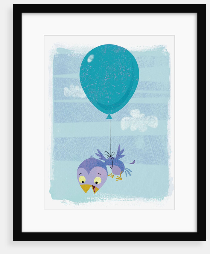 Baby Bird Attached to Balloon by Anonymous