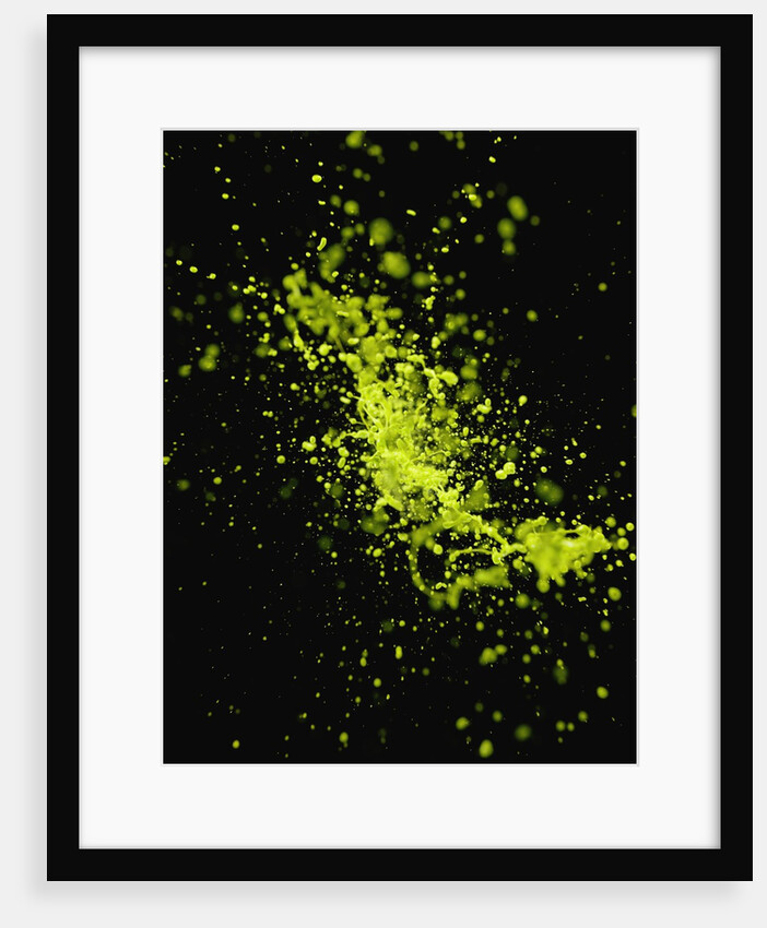 Splashing Green Liquid by Anonymous