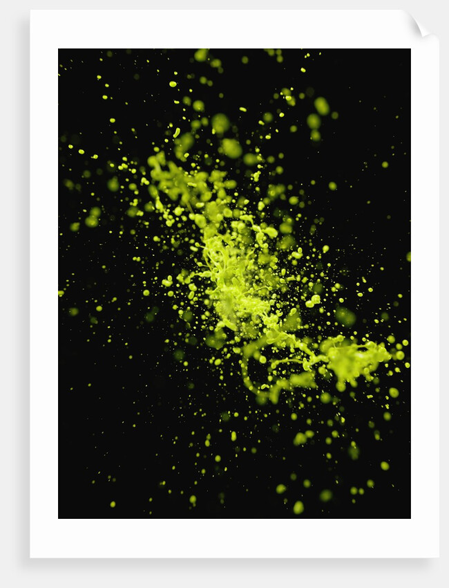 Splashing Green Liquid by Anonymous