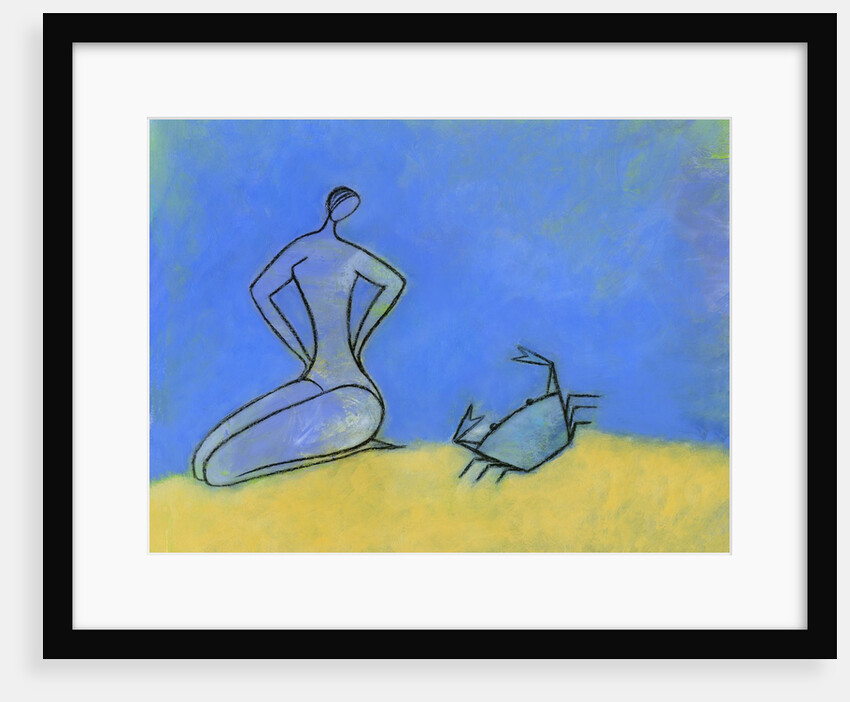 Woman and Crab by Anonymous